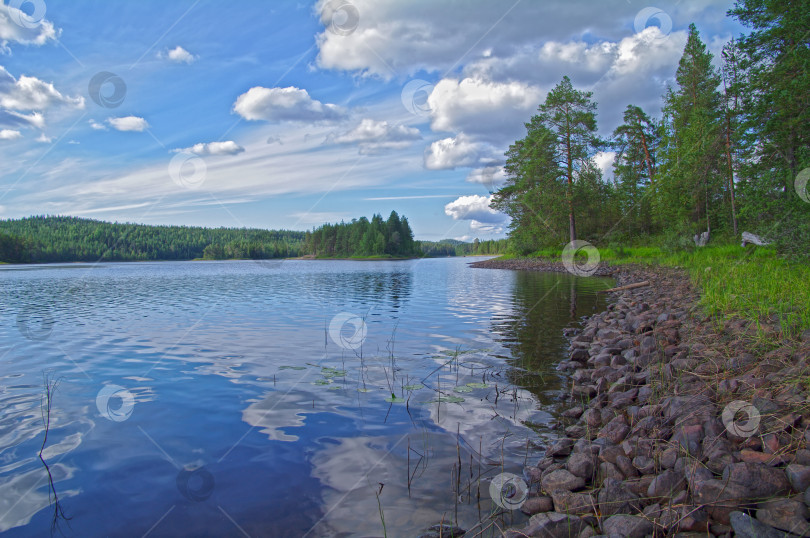 Скачать Река Чирко-Кемь. Карелия, Россия. фотосток Ozero