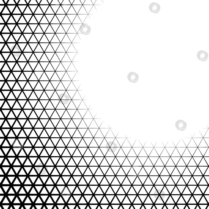 Скачать Фон с градиентом из сетки ячеек треугольной формы фотосток Ozero