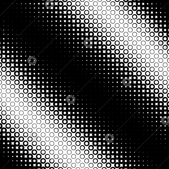 Скачать Фон с градиентом из черных и белых кругов фотосток Ozero