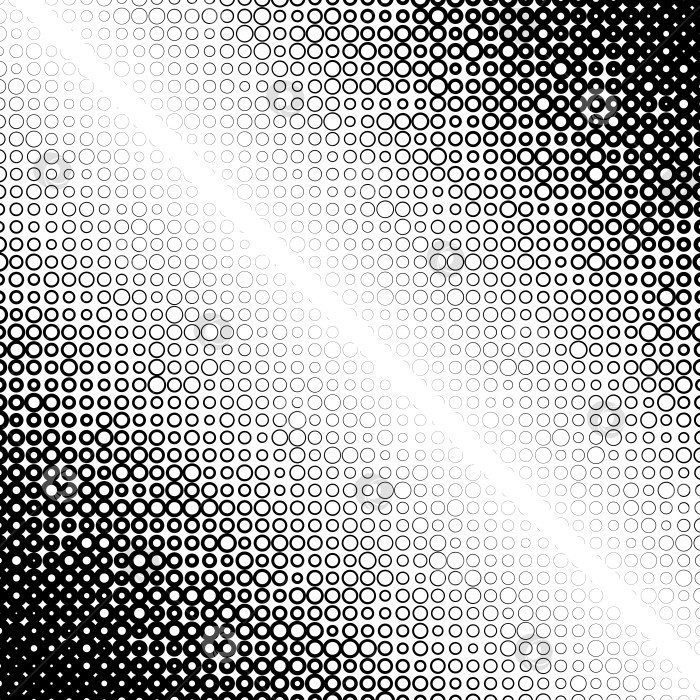 Скачать Фон с градиентом из черных и белых кругов фотосток Ozero