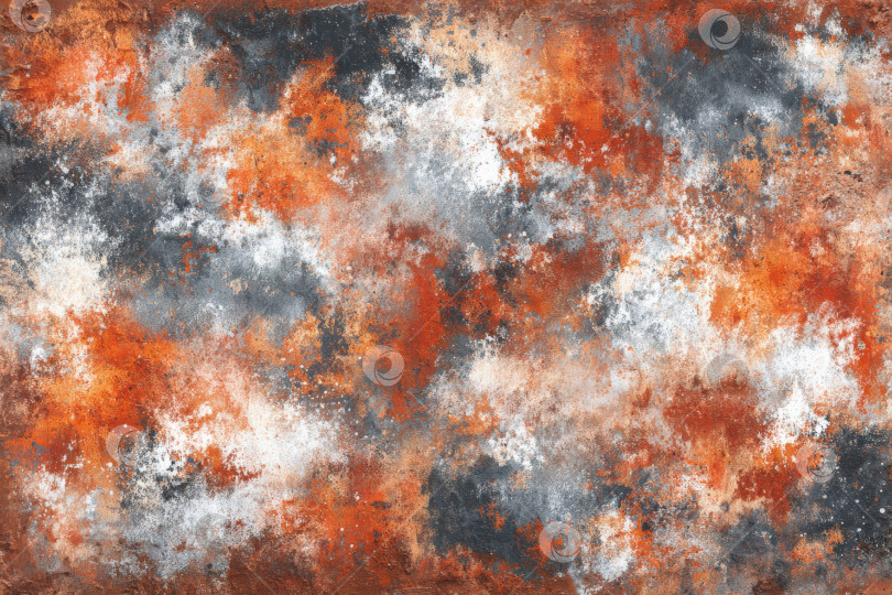 Скачать Абстрактный текстурированный фон с яркими оттенками оранжевого, серого и белого создает динамичный визуальный эффект, подходящий для художественных и дизайнерских применений. фотосток Ozero