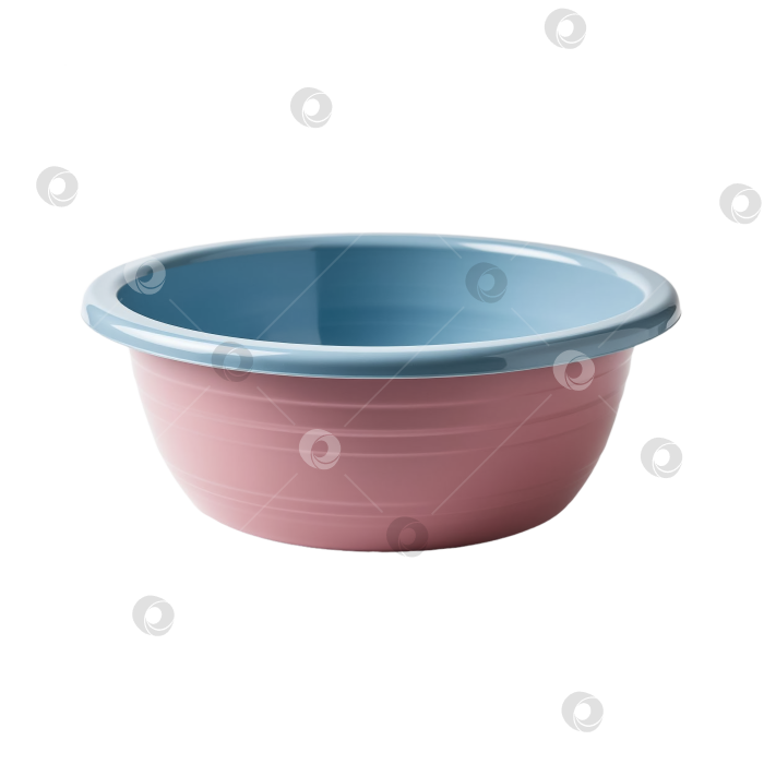 Скачать Пластиковый таз на прозрачном фоне. Создан с помощью искусственного интеллекта. фотосток Ozero