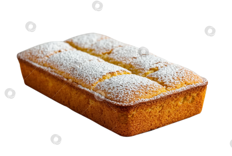 Скачать Бисквитный торт на тарелке на прозрачном фоне. Создано с помощью искусственного интеллекта. фотосток Ozero