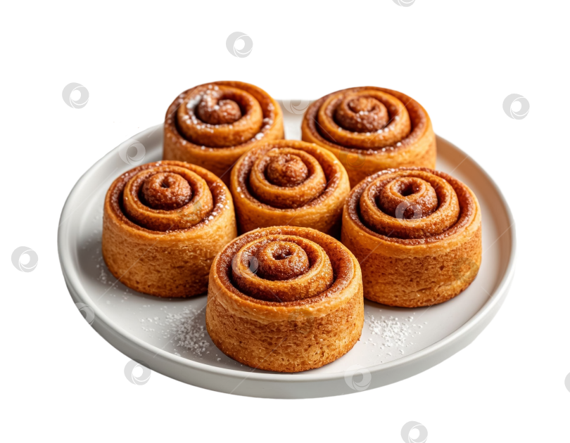 Скачать Булочки для выпечки домашнего приготовления на прозрачном фоне. Создано искусственным интеллектом. фотосток Ozero