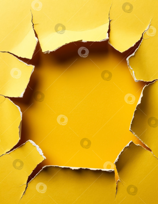 Скачать Разорванный картон или бумага посередине. Создан искусственный интеллект. фотосток Ozero