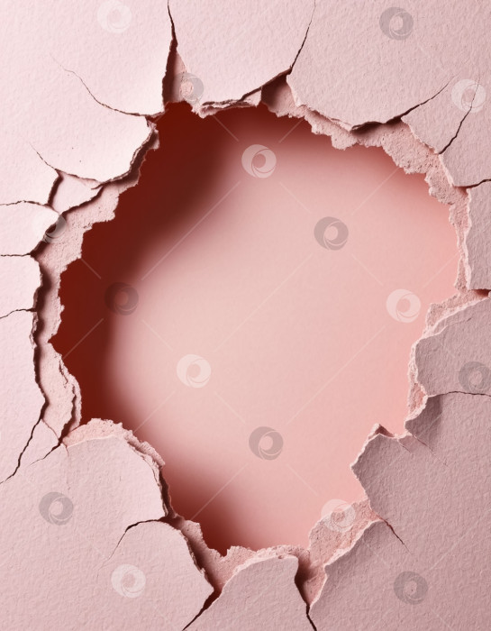 Скачать Разорванный картон или бумага посередине. Создан искусственный интеллект. фотосток Ozero