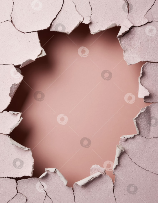 Скачать Разорванный картон или бумага посередине. Создан искусственный интеллект. фотосток Ozero