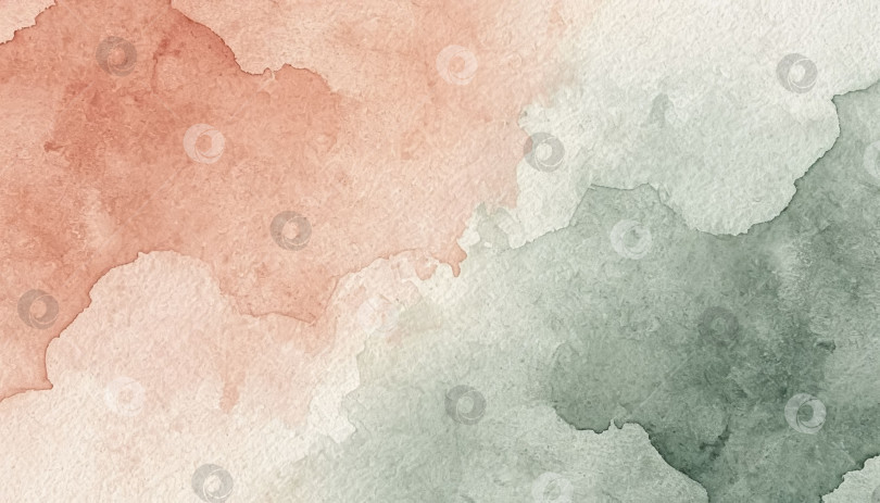 Скачать Абстрактный пастельный акварельный фон на бумаге, 3D-рендеринг. Создан с помощью искусственного интеллекта. фотосток Ozero