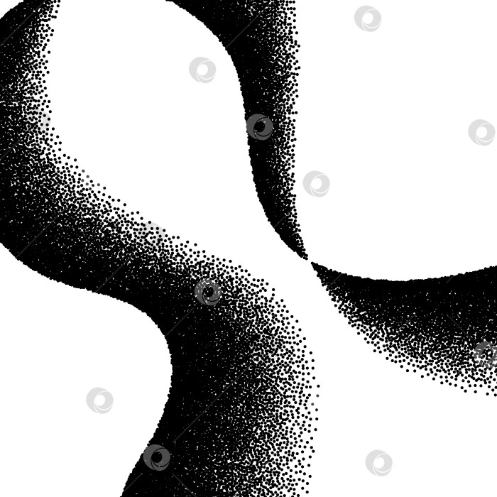 Скачать Абстрактный фон с волной разбросанных точек фотосток Ozero