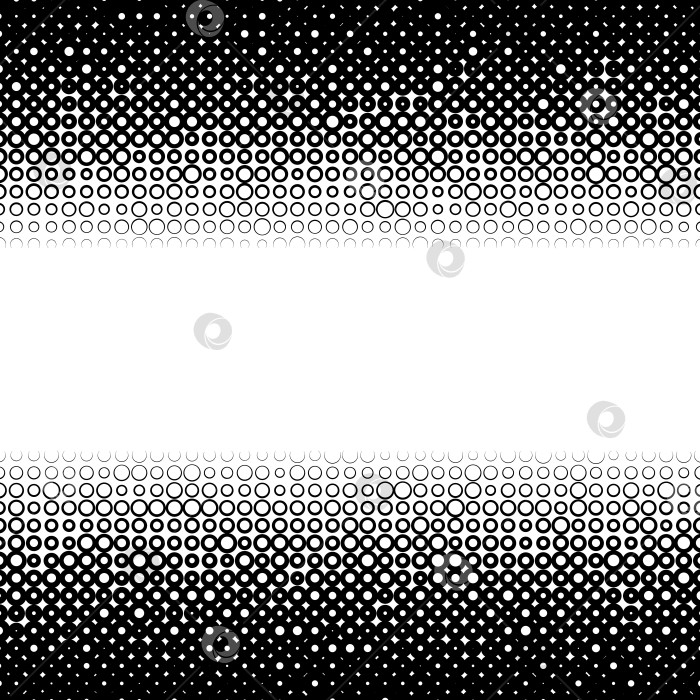 Скачать Фон с градиентом из черных и белых кругов фотосток Ozero