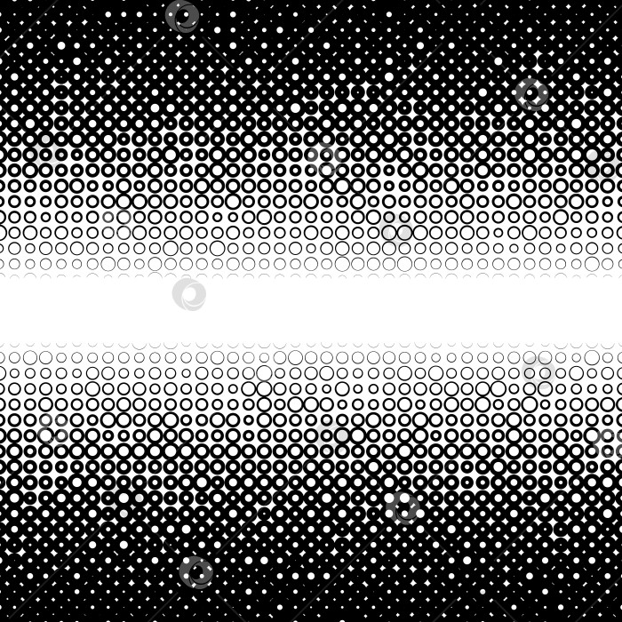 Скачать Фон с градиентом из черных и белых кругов фотосток Ozero