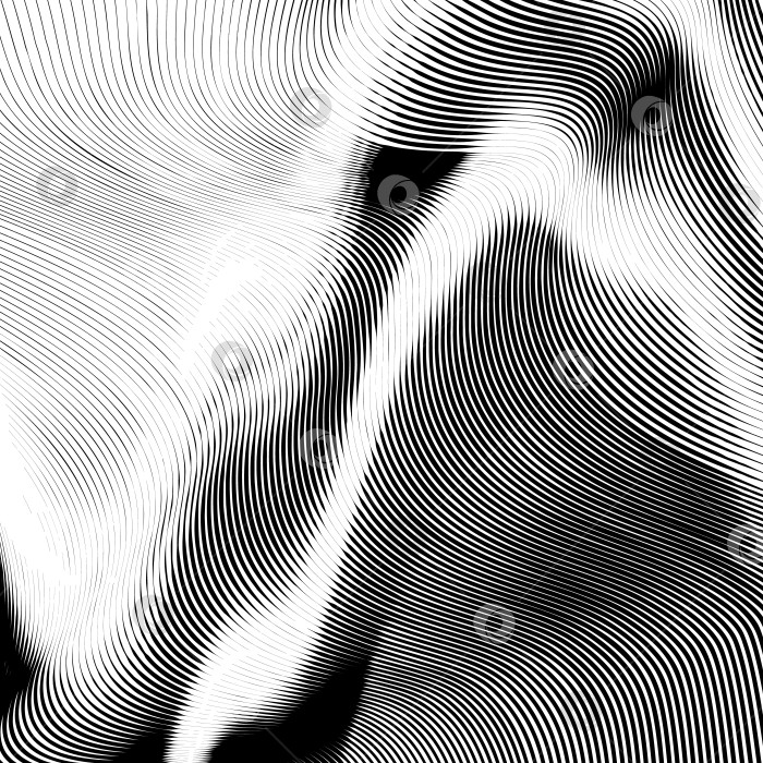 Скачать Абстрактный фон в стиле ксилографии фотосток Ozero