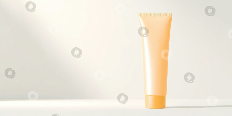 Скачать Ультрареалистичный минималистский дизайн солнцезащитного крема для рекламы средств по уходу за кожей фотосток Ozero
