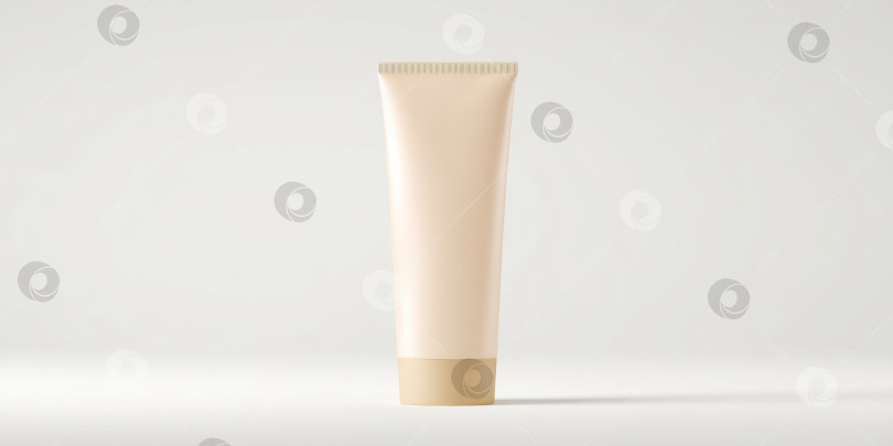 Скачать Минималистичный ультрареалистичный дизайн солнцезащитного крема для продвижения средств по уходу за кожей фотосток Ozero