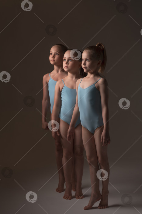 Скачать Три девочки в купальниках фотосток Ozero