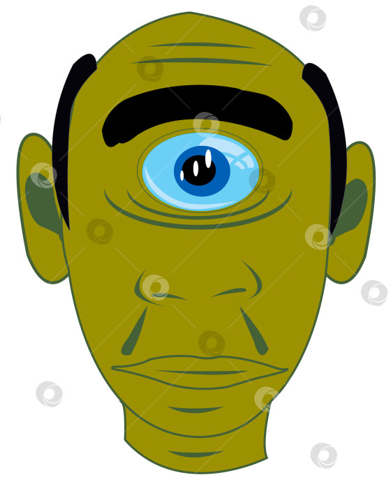 Скачать Глиняный горшок cyclops на белом фоне изолирован фотосток Ozero