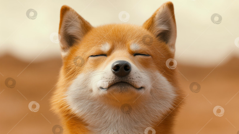 Скачать Счастливые сиба-ину отдыхают в солнечном парке, наслаждаясь теплой погодой и безмятежной атмосферой фотосток Ozero