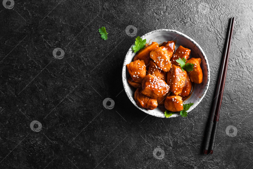 Скачать Кусочки курицы Терияки фотосток Ozero