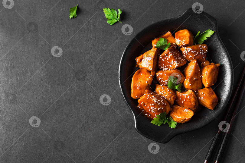 Скачать Кусочки курицы Терияки фотосток Ozero