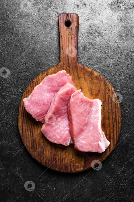 Скачать Сырое свиное мясо фотосток Ozero