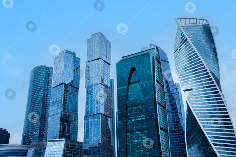 Скачать Вид на небоскрёбы Москва-Сити. МОСКВА. Россия 22.06.2025 фотосток Ozero
