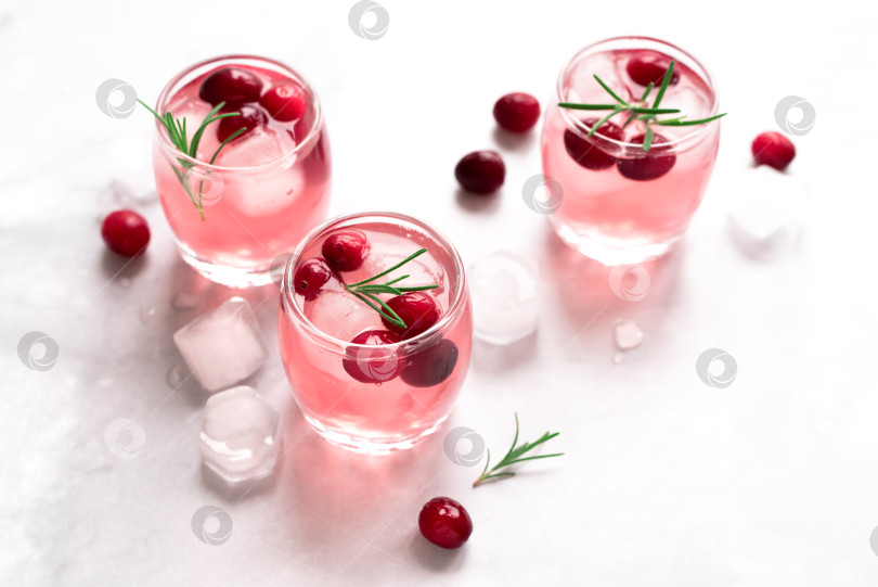 Скачать Коктейль из клюквенной водки фотосток Ozero