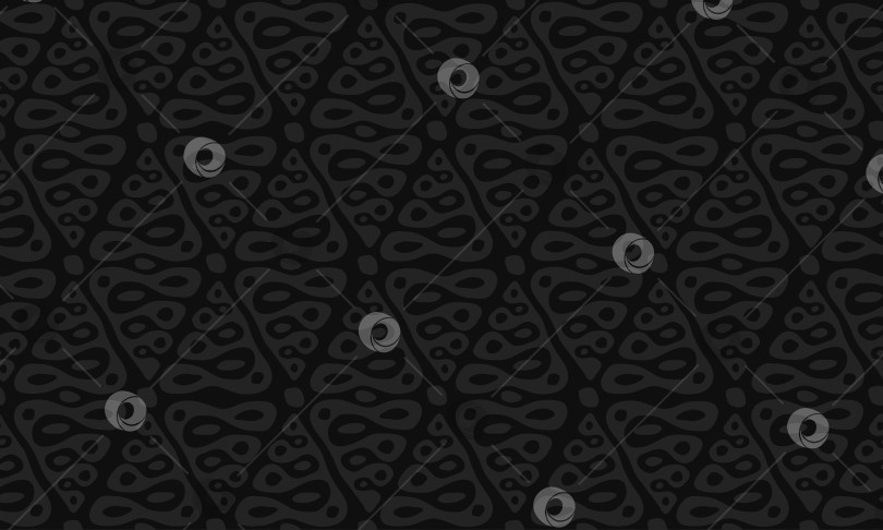 Скачать Черные обои с орнаментом, текстильный принт. Бесшовный декоративный рисунок, нарисованный вручную. Бесконечный фон с декоративными элементами декора с традиционными этническими мотивами, геометрическими фигурами племен. Вектор фотосток Ozero