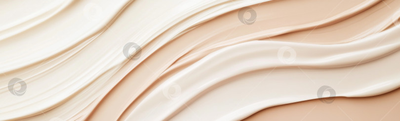 Скачать Жидкие текстуры косметики, нанесенные с помощью крема-хайлайтера, абстрактный фон фотосток Ozero