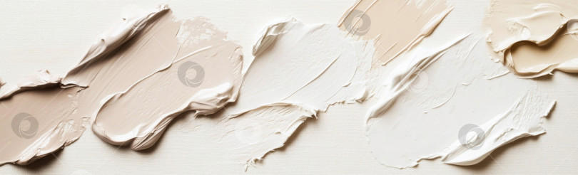 Скачать Жидкие косметические текстуры с нанесенным хайлайтером и тональным кремом фотосток Ozero