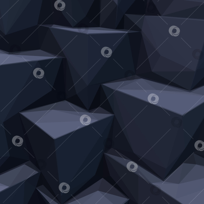 Скачать Фон с абстрактными черными кубами фотосток Ozero