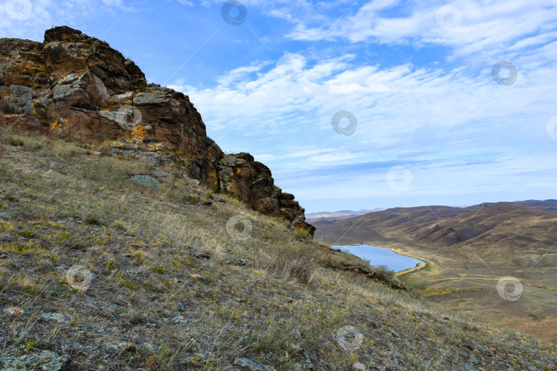 Скачать Горный пейзаж фотосток Ozero