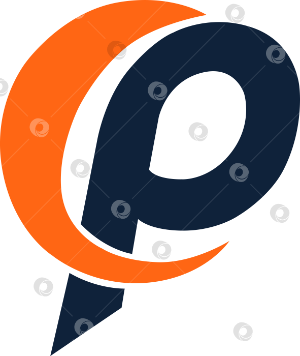 Скачать Стилизованный логотип с буквой фотосток Ozero