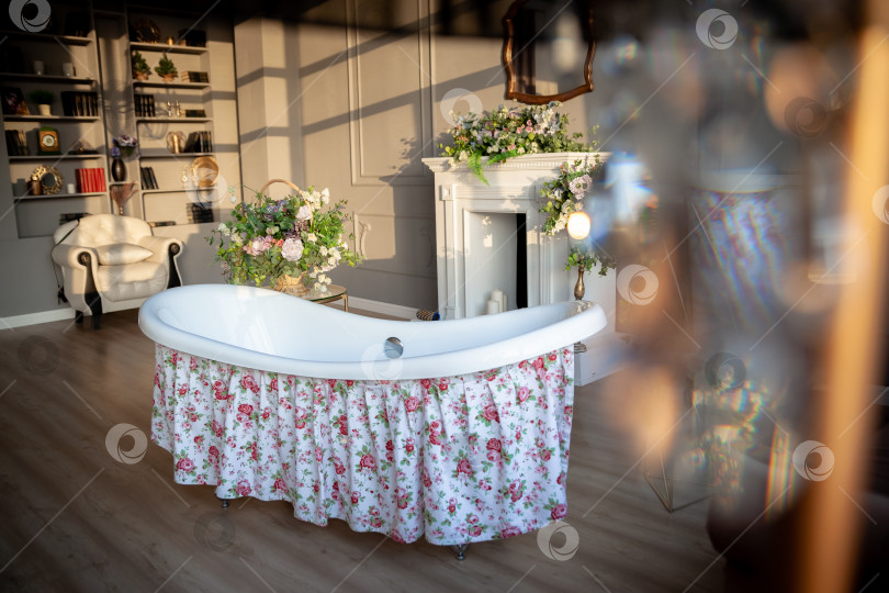 Скачать Романтический релакс в ванной. природа, релакс, курорт фотосток Ozero