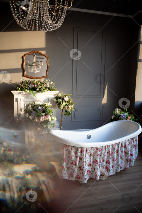 Скачать Романтический релакс в ванной. природа, релакс, курорт фотосток Ozero