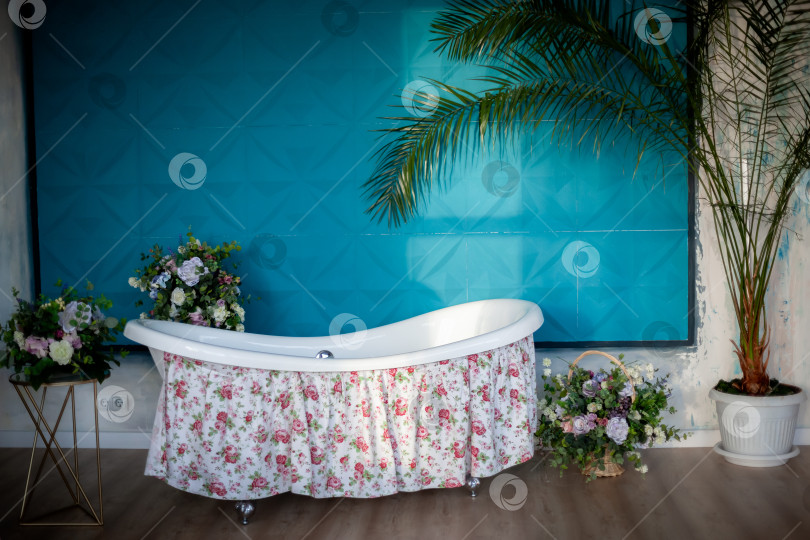 Скачать Романтический релакс в ванной. природа, релакс, курорт фотосток Ozero