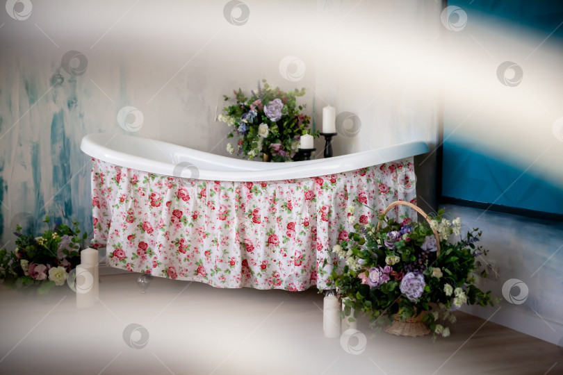 Скачать Романтический релакс в ванной. природа, релакс, курорт фотосток Ozero