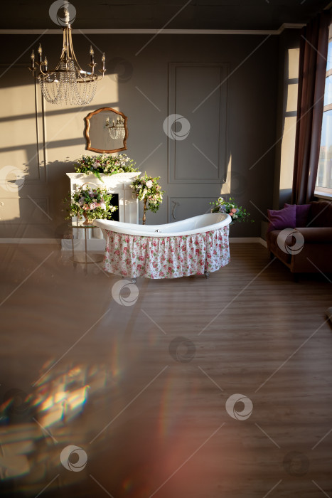 Скачать Романтический релакс в ванной. природа, релакс, курорт фотосток Ozero