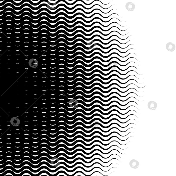 Скачать Фон с градиентом из черных и белых волнистых линий фотосток Ozero