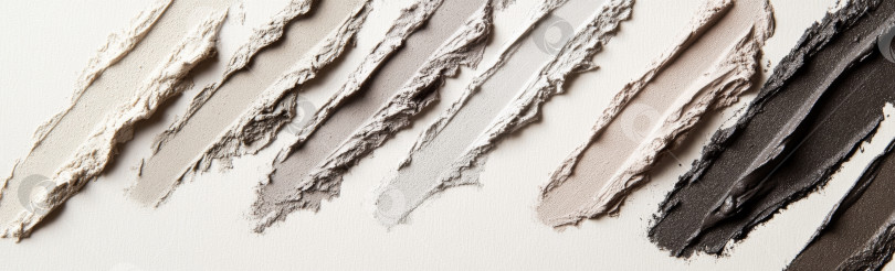 Скачать Мазки теней для век различных цветов и текстур для любителей макияжа фотосток Ozero