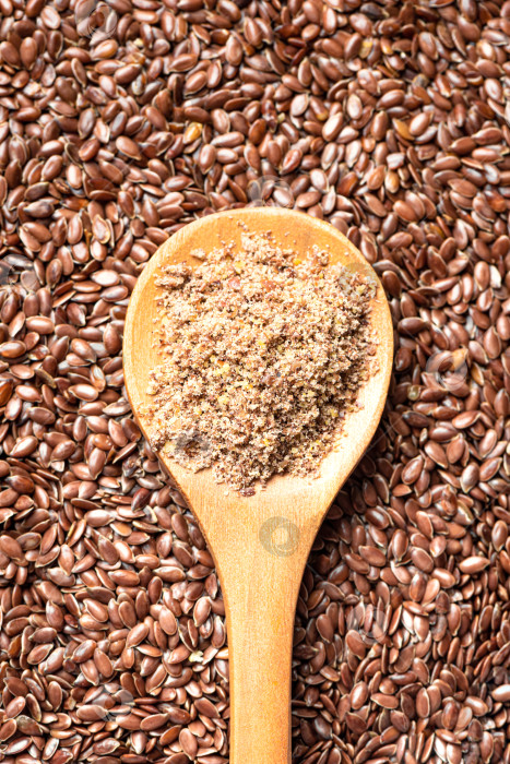 Скачать Льняное семя (linseed) цельное и молотое фотосток Ozero