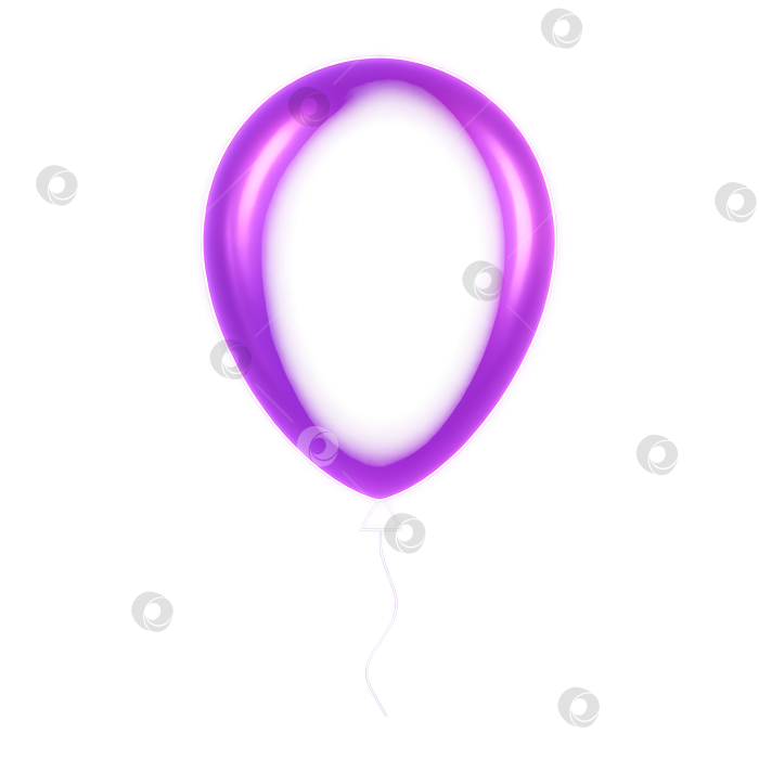 Скачать Фиолетовый неоновый шар фотосток Ozero