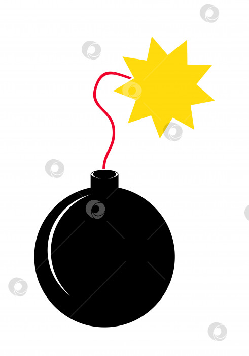 Скачать Иллюстрация плоского бомбовзрывателя фотосток Ozero