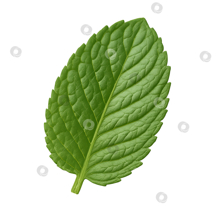 Скачать Лист мяты зеленого цвета фотосток Ozero