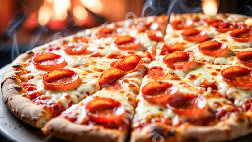 Скачать Кусочек пиццы пепперони с сыром фотосток Ozero