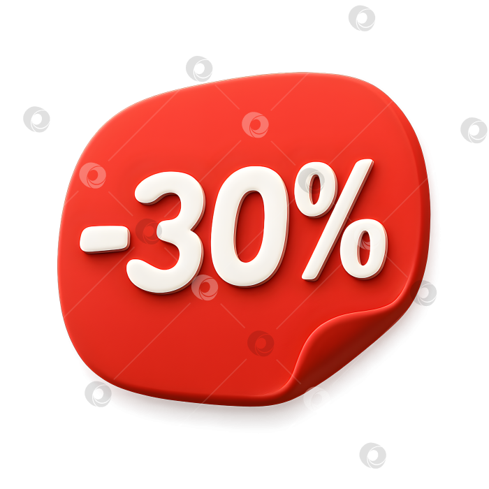 Скачать 3D наклейка со скидкой -30% фотосток Ozero