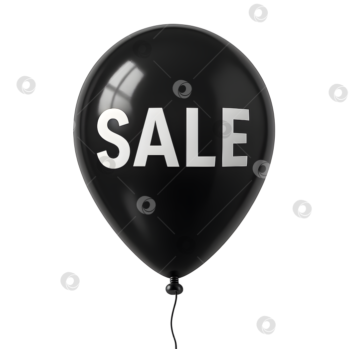 Скачать Черный шар с надписью SALE фотосток Ozero