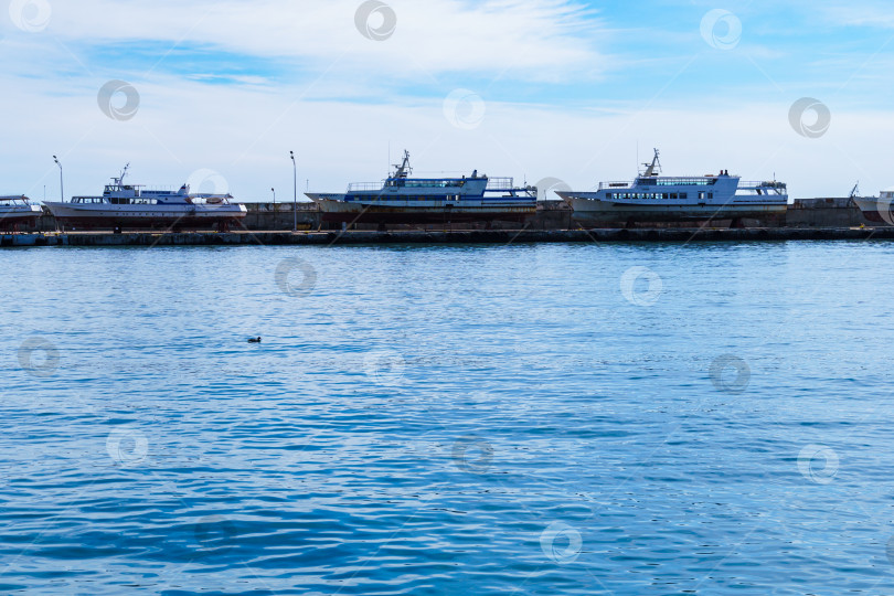 Скачать Морской пейзаж. Ялта. Крым фотосток Ozero