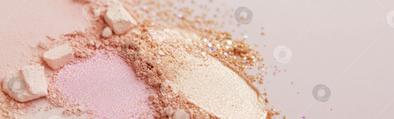 Скачать Текстуры косметических теней для век и румян распределяются по поверхности, фону фотосток Ozero