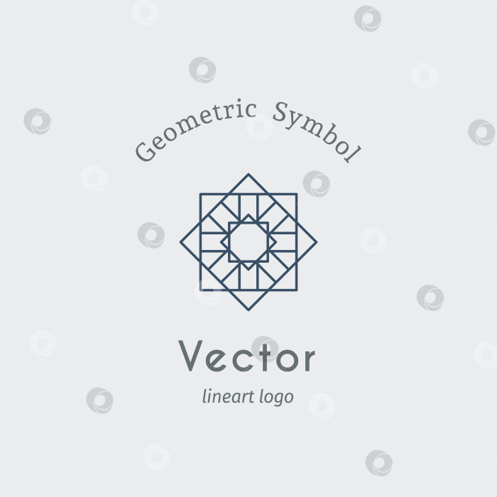 Скачать Arabic linear geometric symbol фотосток Ozero