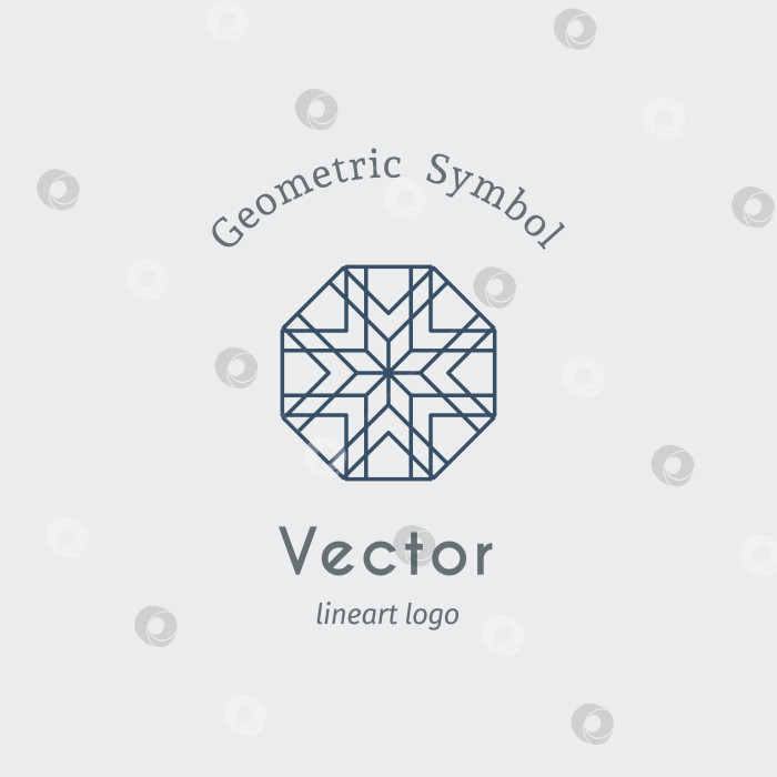 Скачать Arabic linear geometric symbol фотосток Ozero